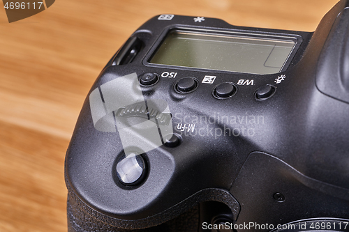 Image of DSLR camera detail