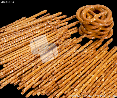 Image of salt sticks and pretzels