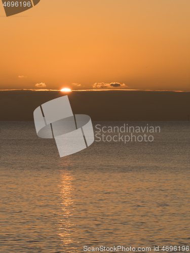 Image of Sunset over English Channel