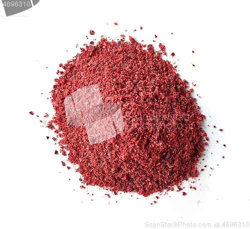 Image of heap of dried cranberry powder