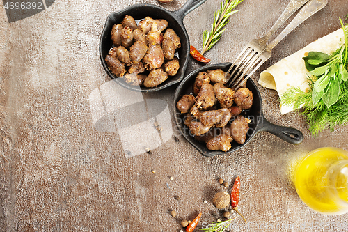 Image of fried chicken hearts