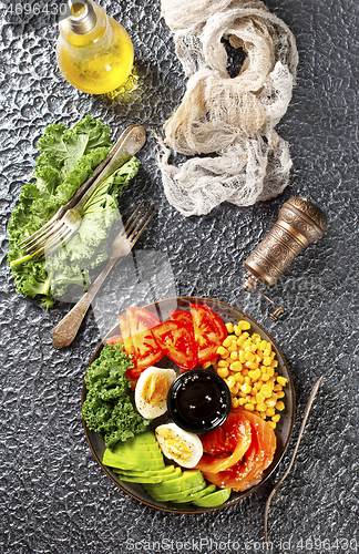 Image of Buddha bowl with salmon