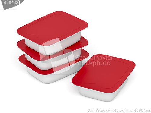 Image of Cardboard food containers