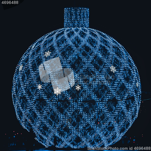 Image of Huge Christmas Tree Ball - Street LED Decoration