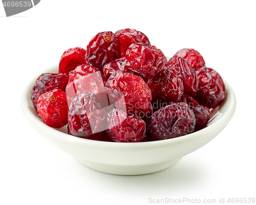Image of bowl of dried cranberries