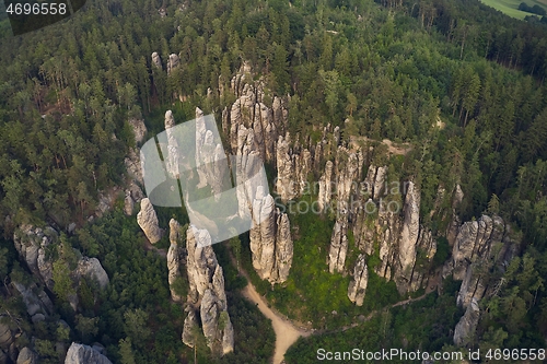 Image of Majestic Rocky Landscape From The Air