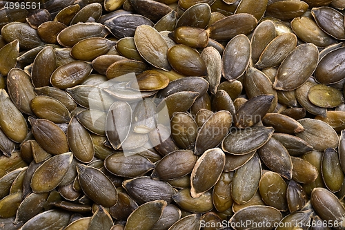 Image of Pumpkin seeds pile