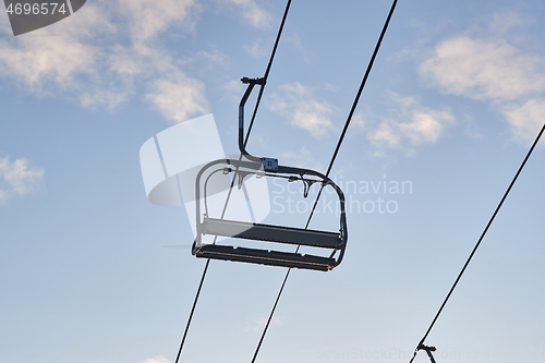 Image of Ski lift from below