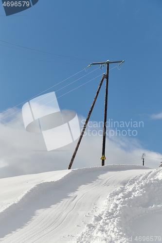 Image of Winter Road in a Village