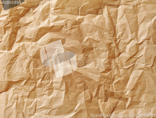 Image of crumpled brown baking paper