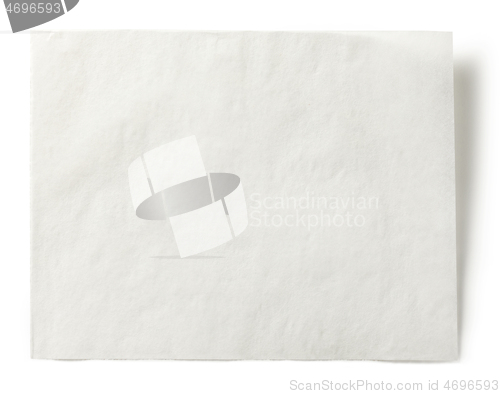 Image of white baking paper sheet