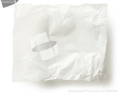 Image of white baking paper sheet