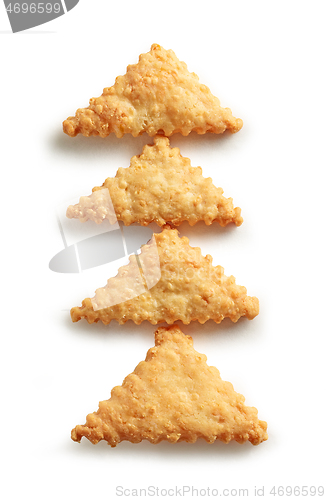 Image of christmas tree shaped cookies