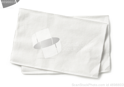 Image of white paper napkins