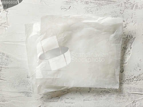 Image of white baking paper sheets