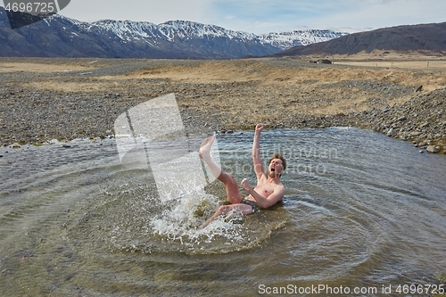 Image of Cold wild bath in Iceland