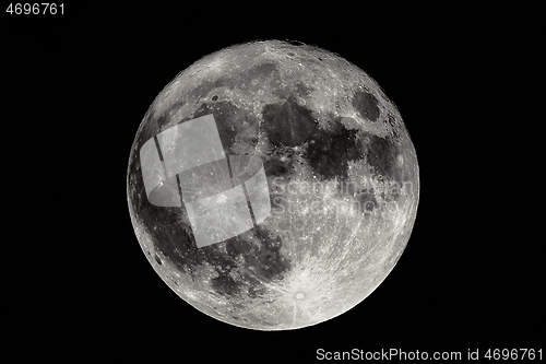 Image of Full moon closeup