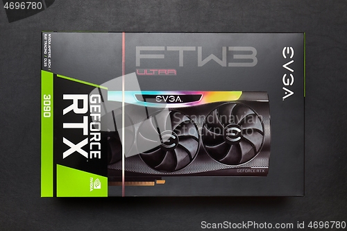 Image of EVGA Geforce RTX 3090 Nvidia GPU box