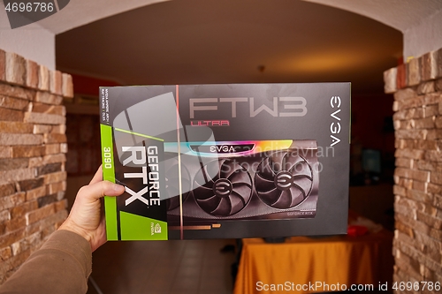 Image of EVGA Geforce RTX 3090 Nvidia GPU box