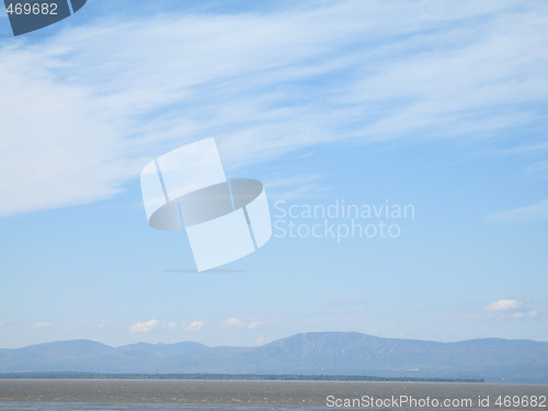 Image of ocean and mountain view