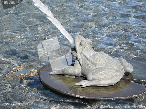 Image of frog fountain