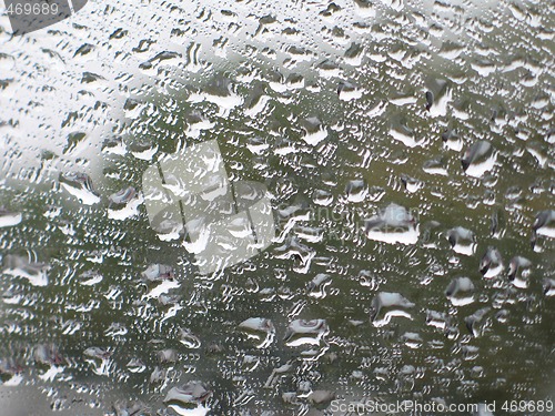 Image of rain drops in a window