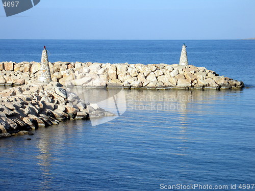 Image of Pomos port entrance. Cyprus