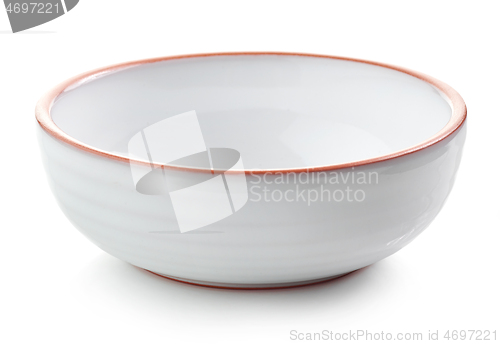 Image of empty white bowl