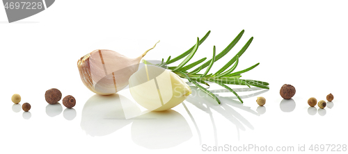 Image of Garlic, rosemary and pepper