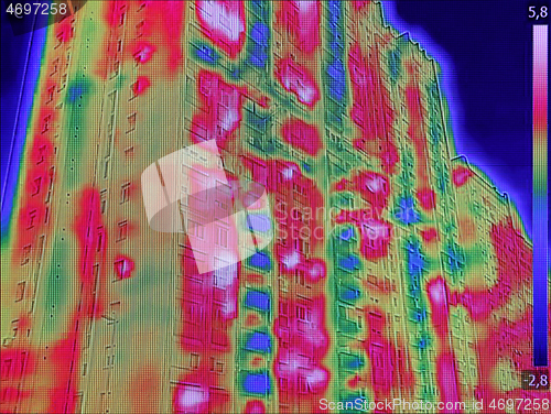 Image of Thermal image Heat Loss at the Residential building