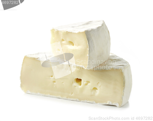 Image of pieces of brie cheese