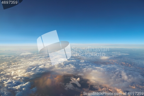 Image of Clouds and storm from above