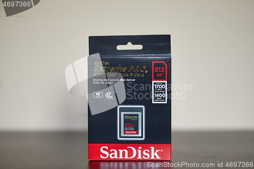 Image of CFexpress memory card, CF express