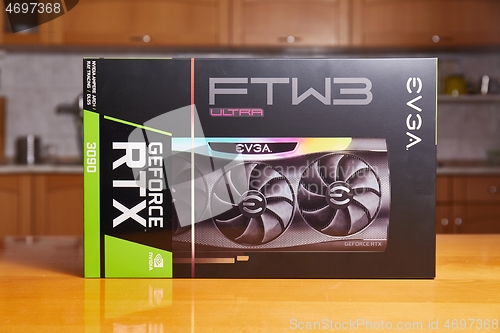 Image of EVGA Geforce RTX 3090 Nvidia GPU box