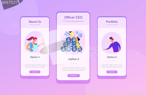 Image of CEO it app interface template