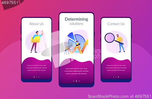Image of Business analysis it app interface template
