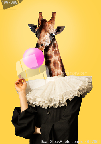 Image of Modern design. Contemporary art collage.