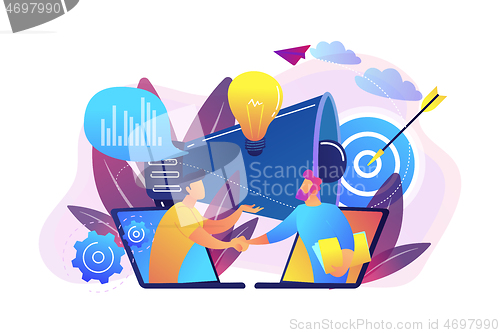 Image of Collaboration concept vector illustration.