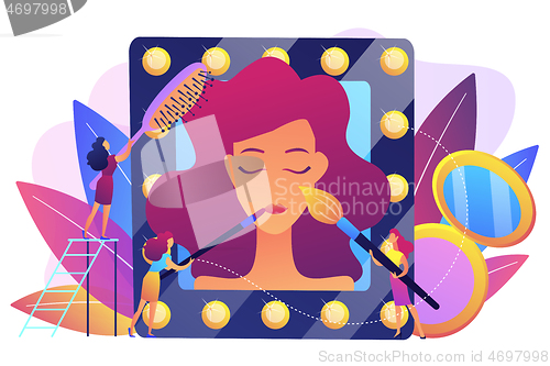 Image of Beauty salon concept vector illustration.