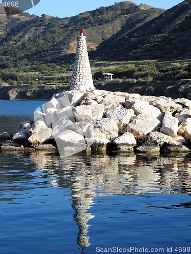 Image of Port reflections. Pomos. Cyprus