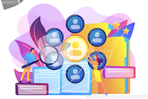 Image of Human resources concept vector illustration.