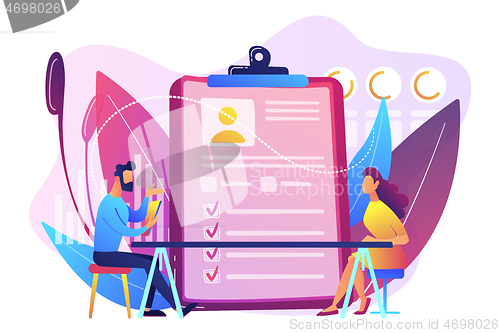 Image of Employee assessment concept vector illustration.