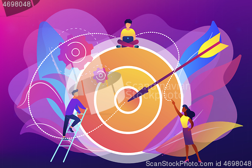 Image of Goals and objectives concept vector illustration.