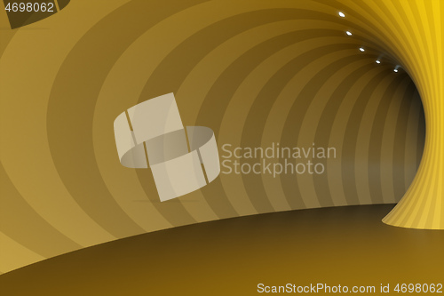 Image of neon light circles tunnel background