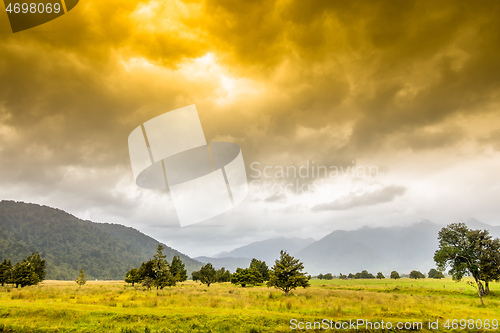 Image of Landscape scenery in south New Zealand