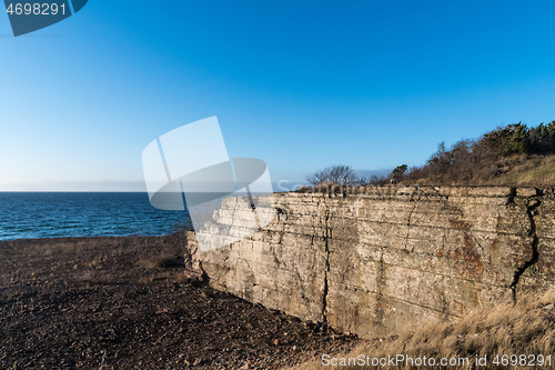 Image of Abandoned stone pit by the coast