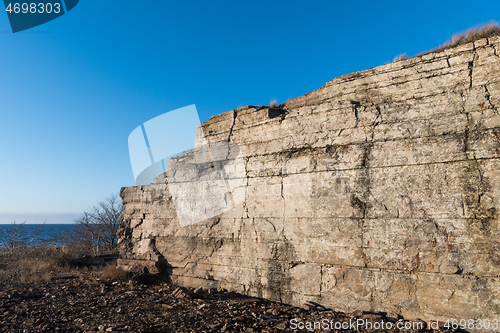 Image of Limestone cliff by the coast