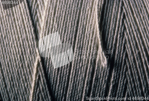 Image of Close-up of wound up cotton string