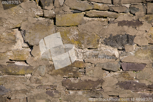 Image of Cracked dilapidated masonry wall