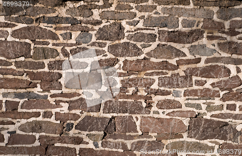 Image of Old masonry wall using irregular stones